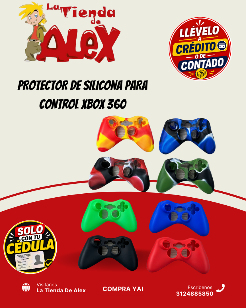 PROTECTOR DE SILICONA PARA CONTROL XBOX 360