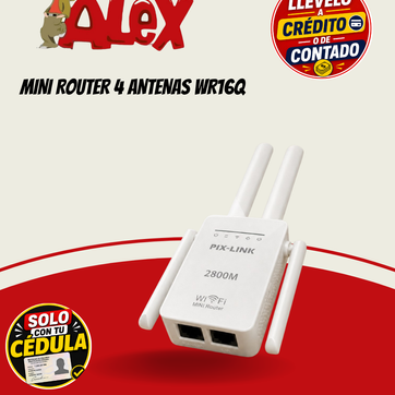Imagen del producto MINI ROUTER 4 ANTENAS WR16Q