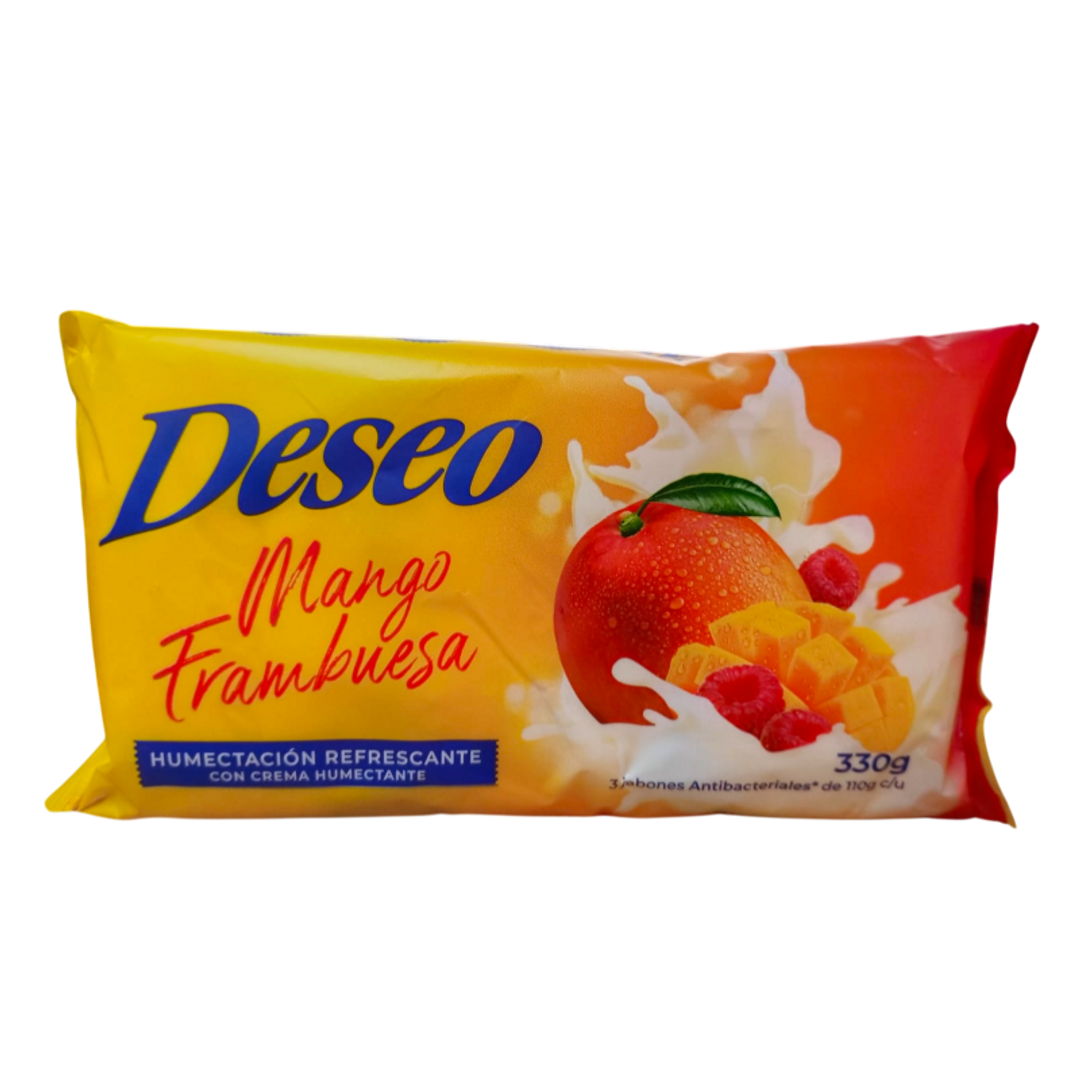 JABON DESEO MANGO FRAMBUESA*3*110G