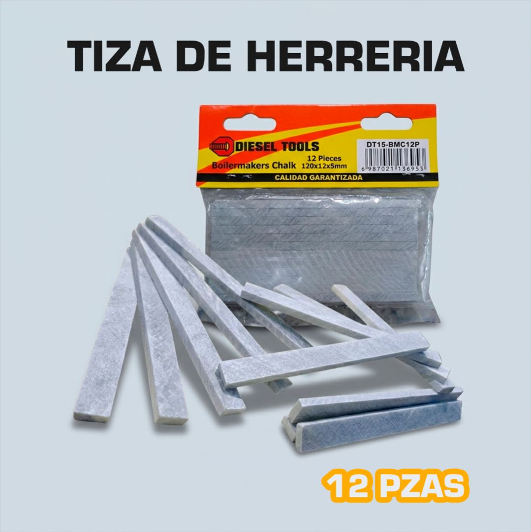 TIZA DE HERRERIA 12 PIEZAS