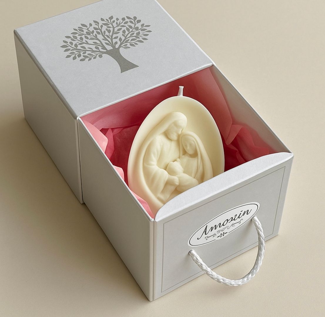 Cajita Cartón Árbol con Asas 