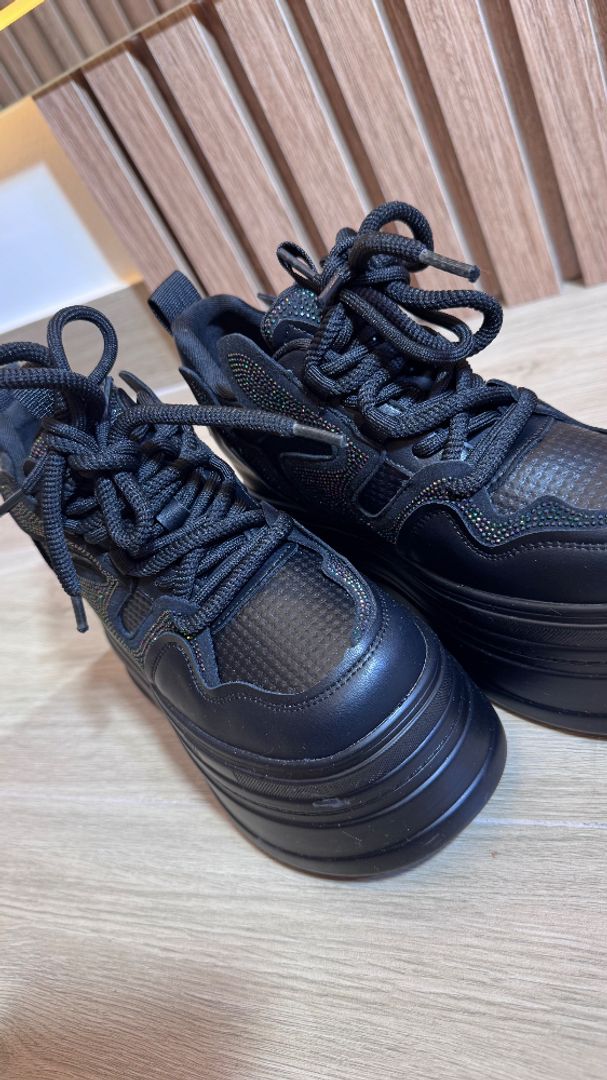 Tenis plataforma piedra multicolor 