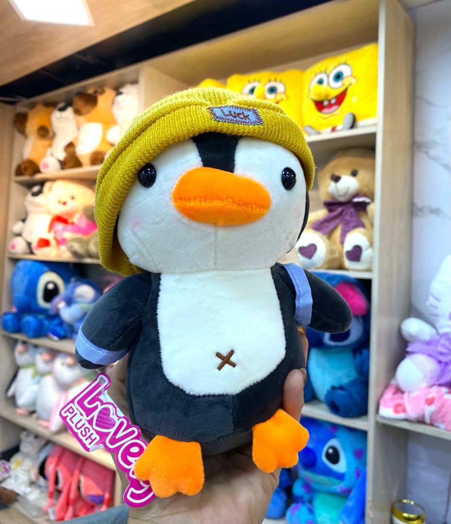 PELUCHITO PINGÜINO MALETICA 22cm