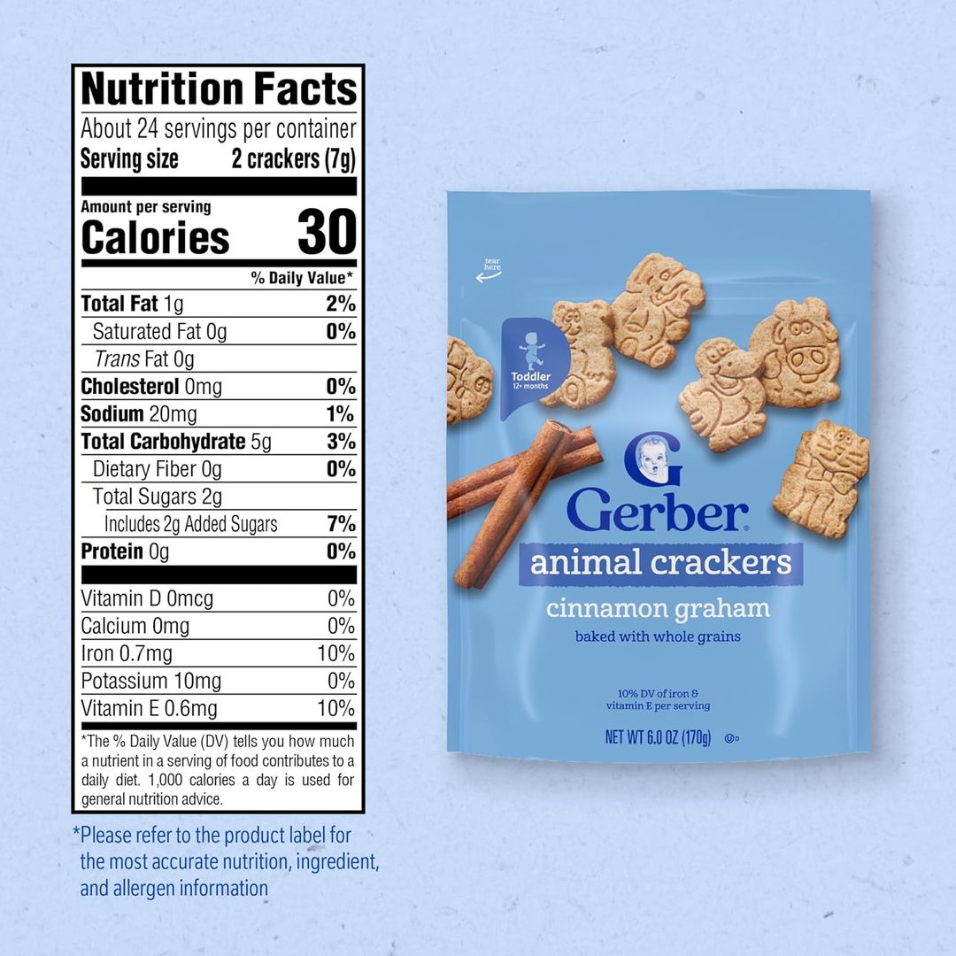 Galletas Canela Animal Crackers GERBER