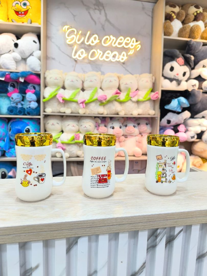 MUG TAPA ESPEJO GATOS