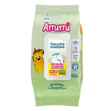 Imagen del producto TOALLITAS HUMEDAS ARRURRU ALOE *120