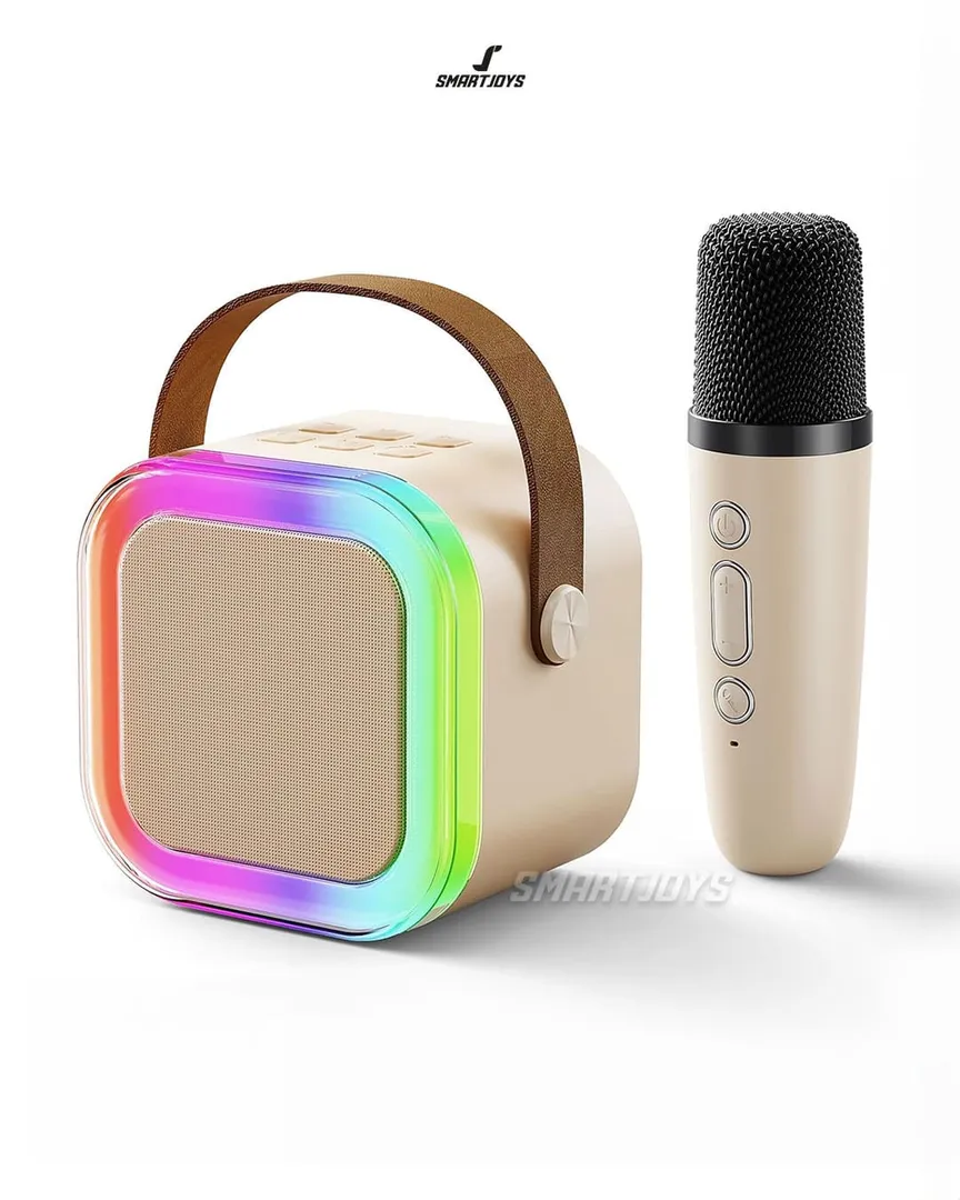 PARLANTE KARAOKE LED INALAMBRICO CON MICROFONO