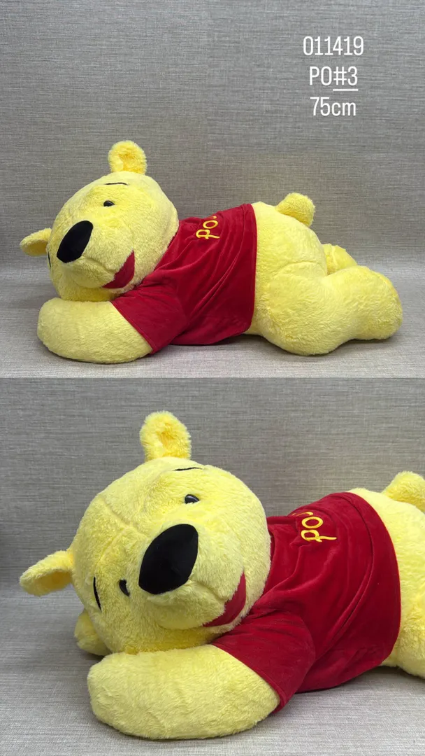 WINNIE POOH ACOSTADO 75 CM