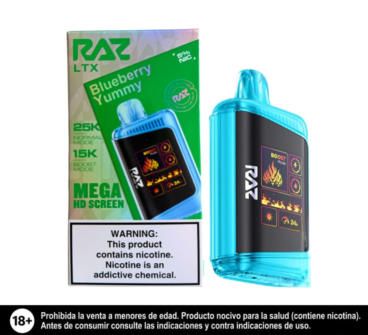 Raz Blueberry Yummy 25.000 Puffs