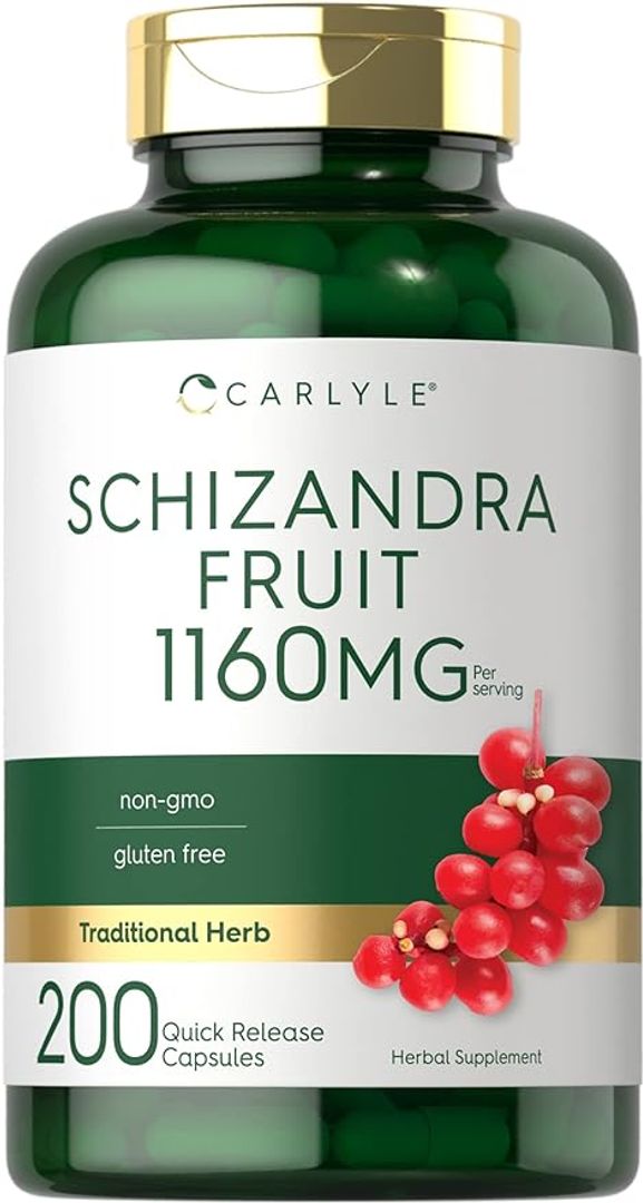 SCHIZANDRA Extracto de fruta de bayas  1160 mg 200 cápsulas CARLYLE