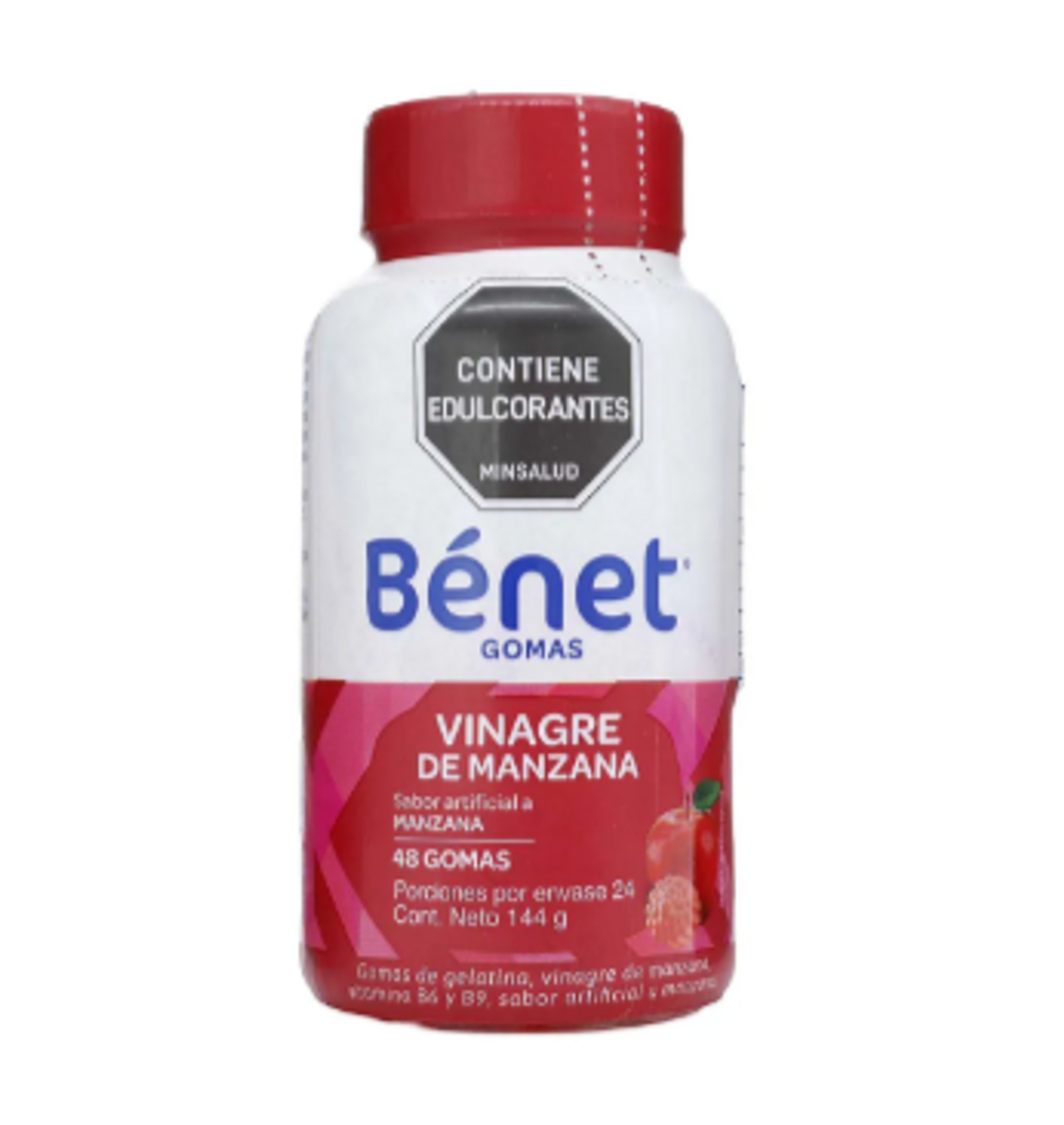 GOMAS BENET VINAGRE DE MANZANA X 144GR