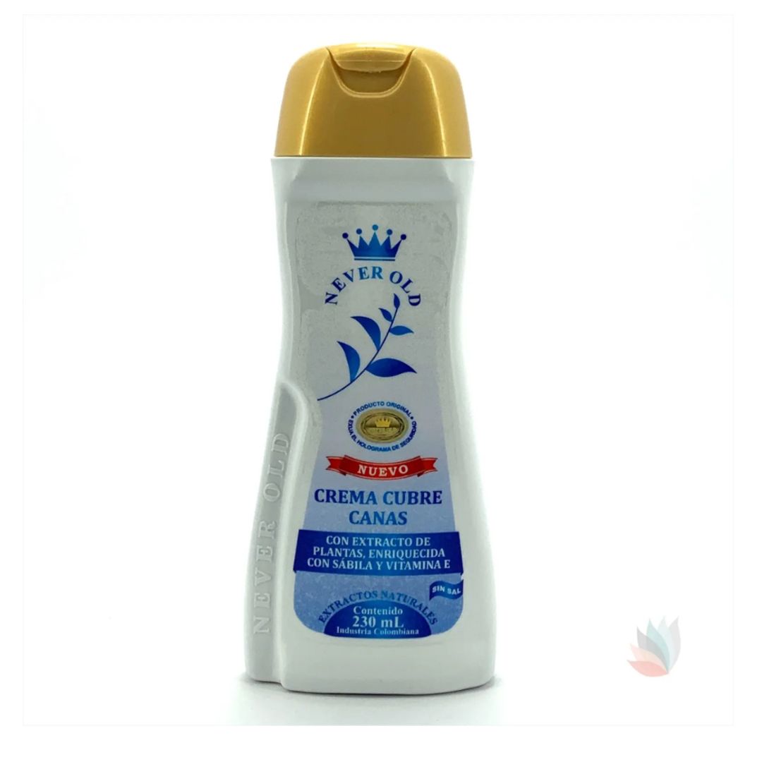 NEVER OLD CREMA CUBRE CANAS X 230ML