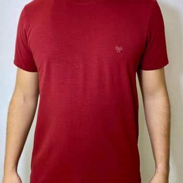 CAMISETA TENNIS ESSENCIALS - VINO - imagen 1