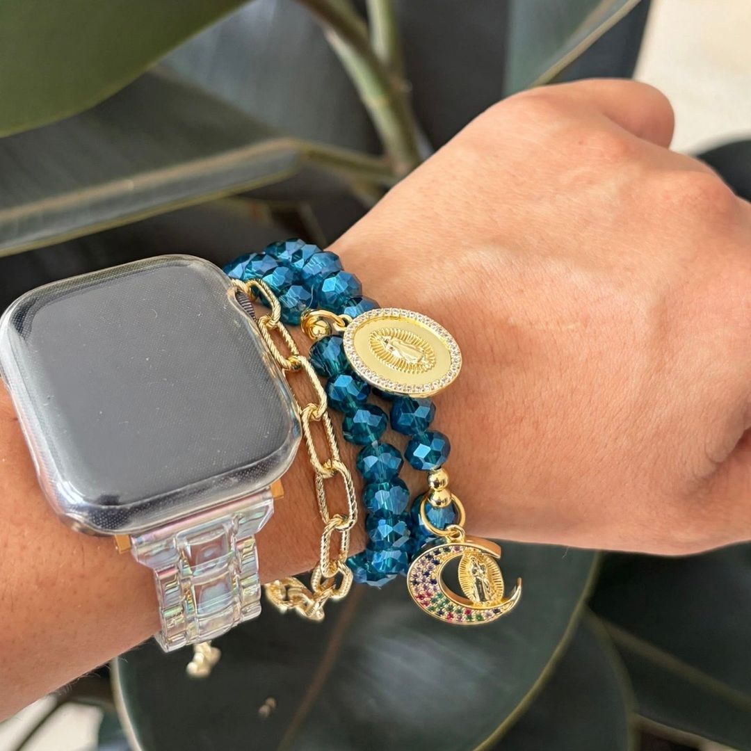 Denario pulsera Turquesa petróleo 
