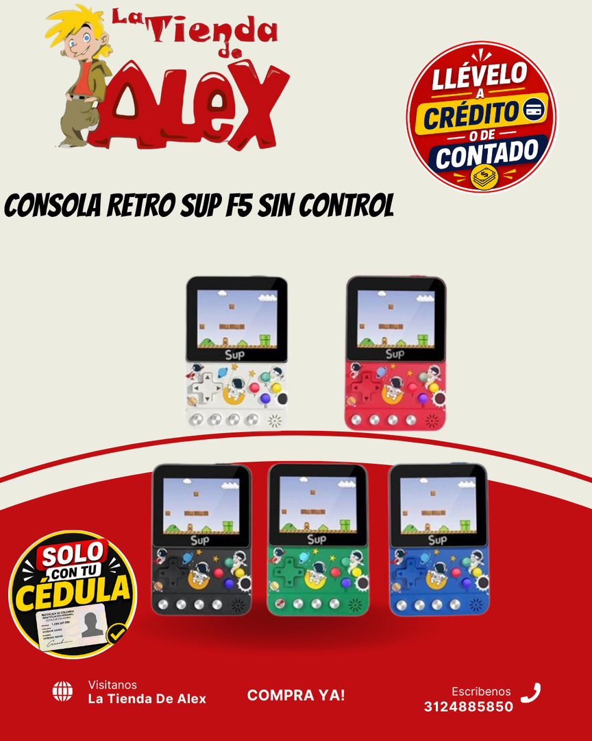 CONSOLA RETRO SUP F5 SIN CONTROL