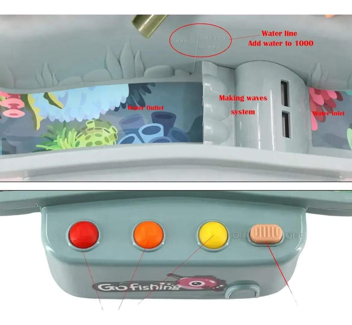 JUEGO DE MESA PESCA ELECTRONICO GO FISHING