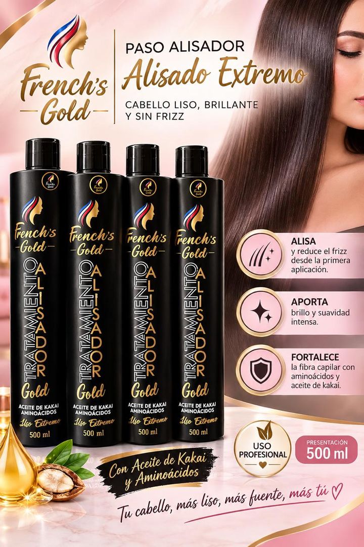 FRENCHS GOLD TRATAMIENTO ALISADOR GOLD 500 ML