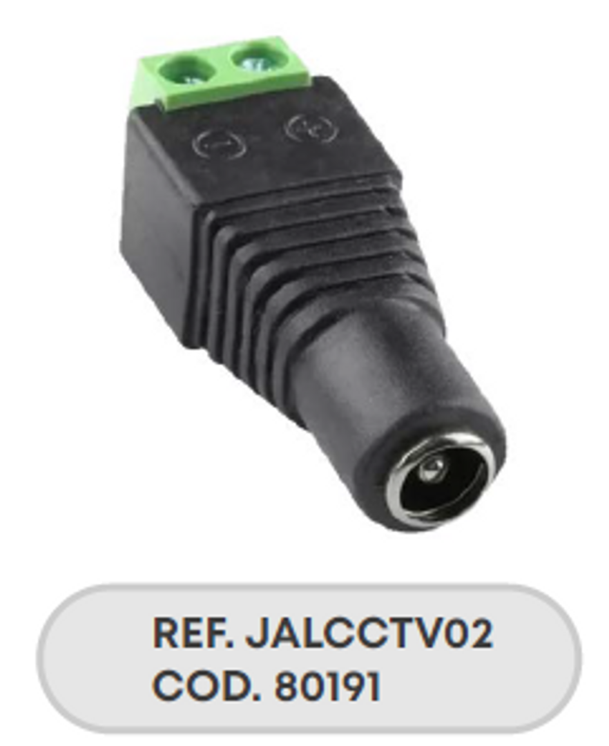 CONECTOR PLUG PARA CCTV HEMBRA X 50