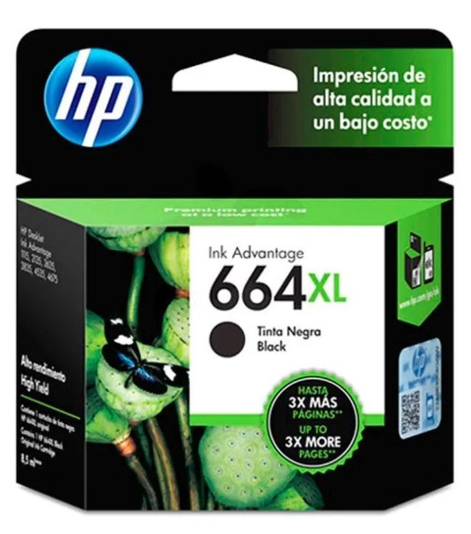 Cartucho HP 664XL Negro