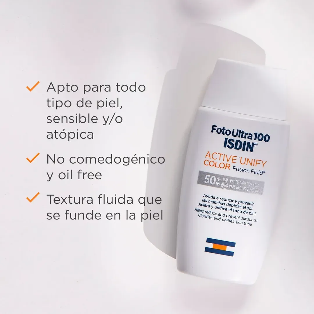 BLOQUEADOR SOLAR ACTIVE UNIFY CON COLOR 50 ML ISDIN