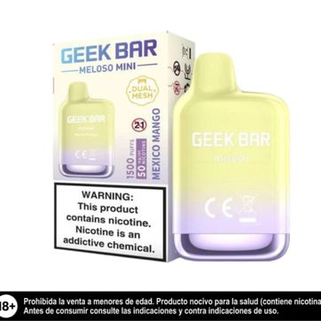 Imagen del producto Geek Bar Mexico Mango 1500 Puffs Meloso Mini