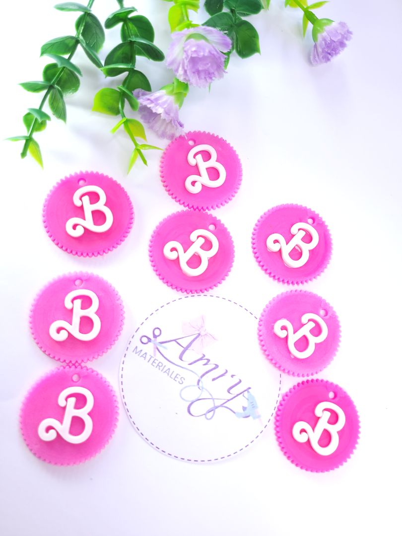 3.3cm fucsia con blanco 