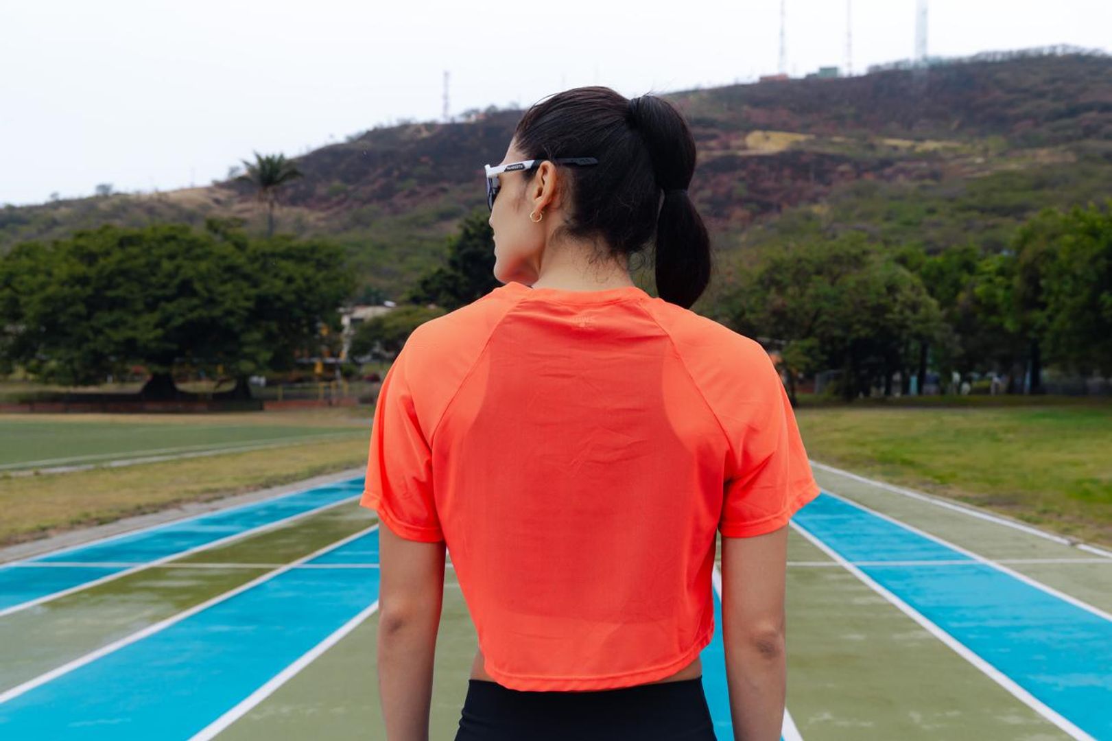 CAMISETA MALLA NARANJA