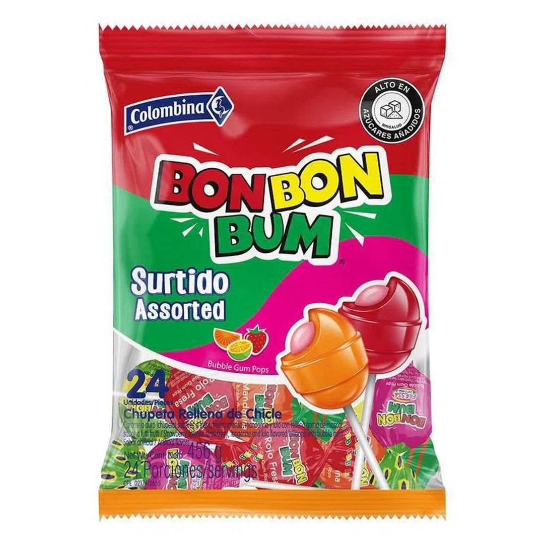 BON BON BUM SURTIDO ASSORTED X24