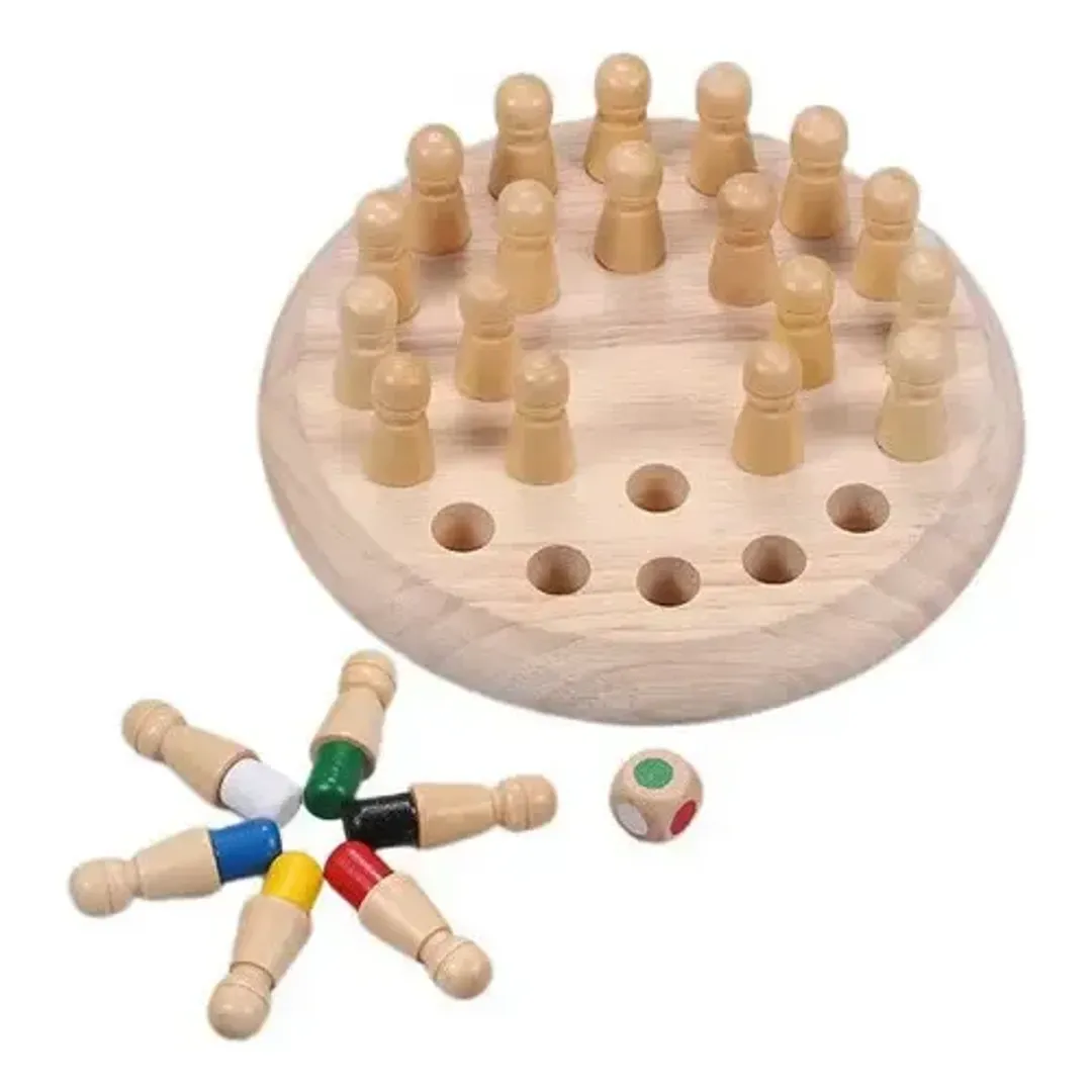 JUEGO DIDÁCTICO DE MADERA REDONDO