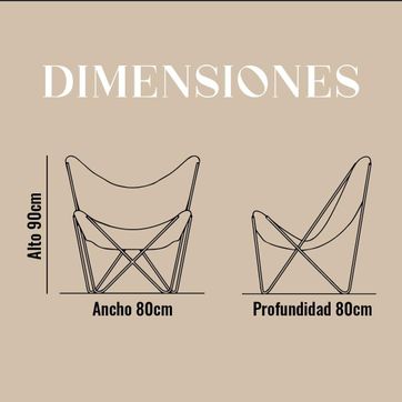 Silla Mariposa en cuero 100% - imagen 6