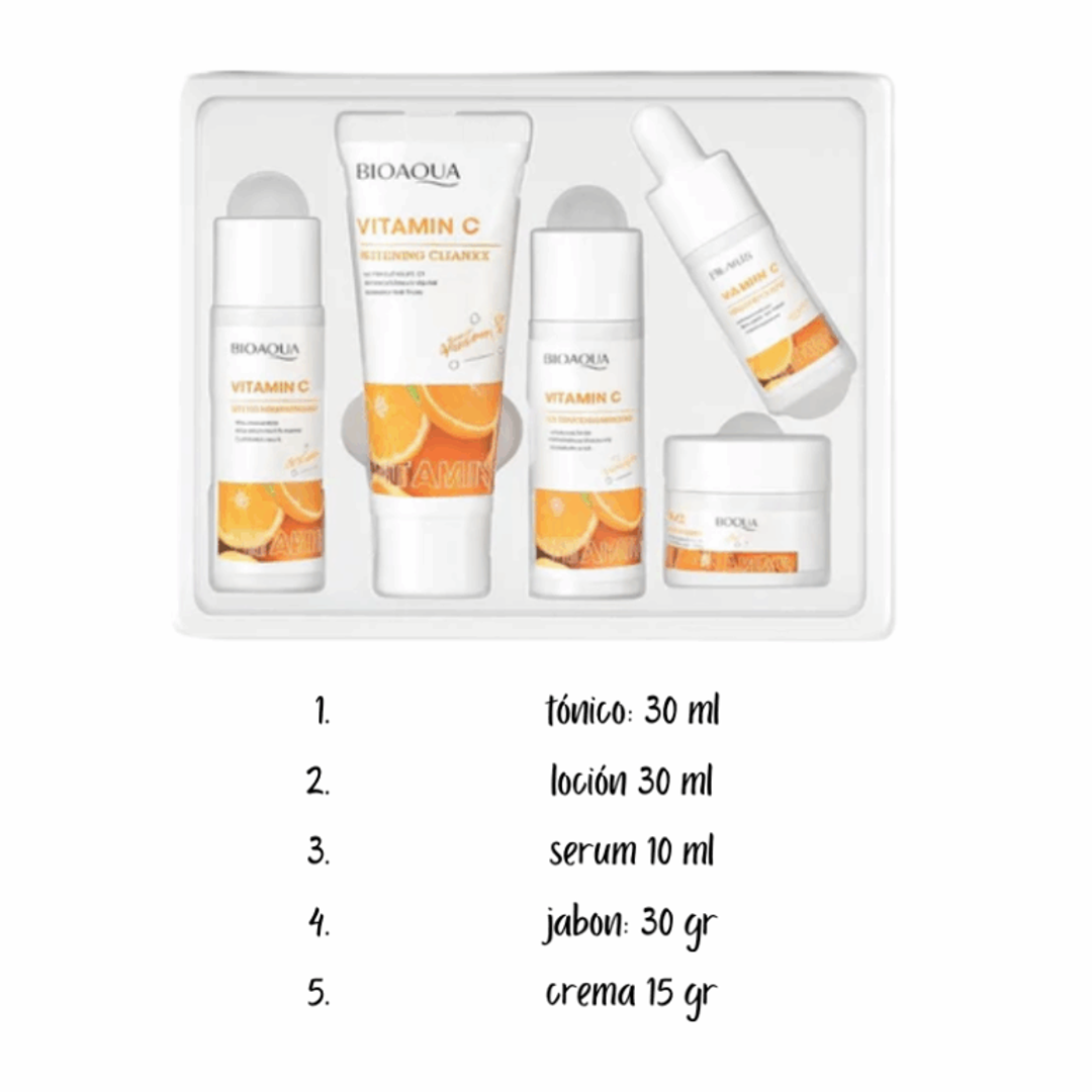 Kit Travel Facial Vitamina C Bioaqua