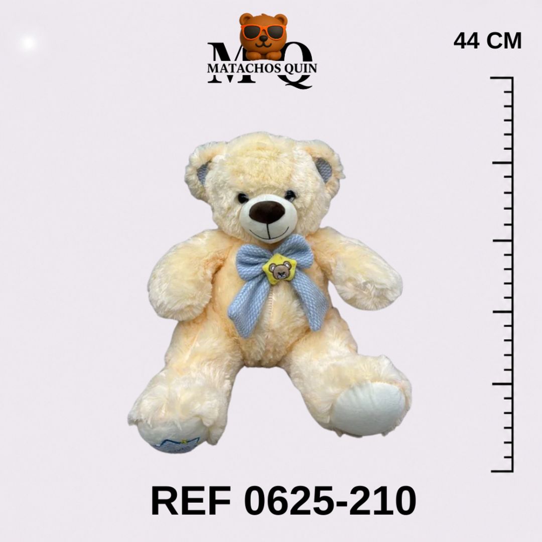 OSO CON MOÑO AZUL TEJIDO