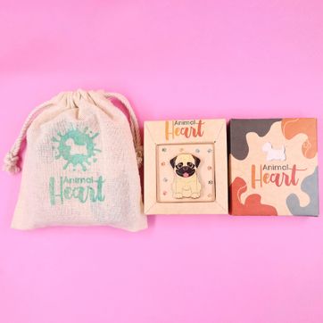 PIN PUG AMARILLO - imagen 2