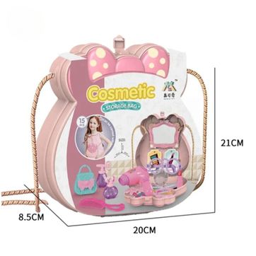 Kit Cosmeticos Lonchera Maquillaje Juguete De Belleza Niñas - imagen 1