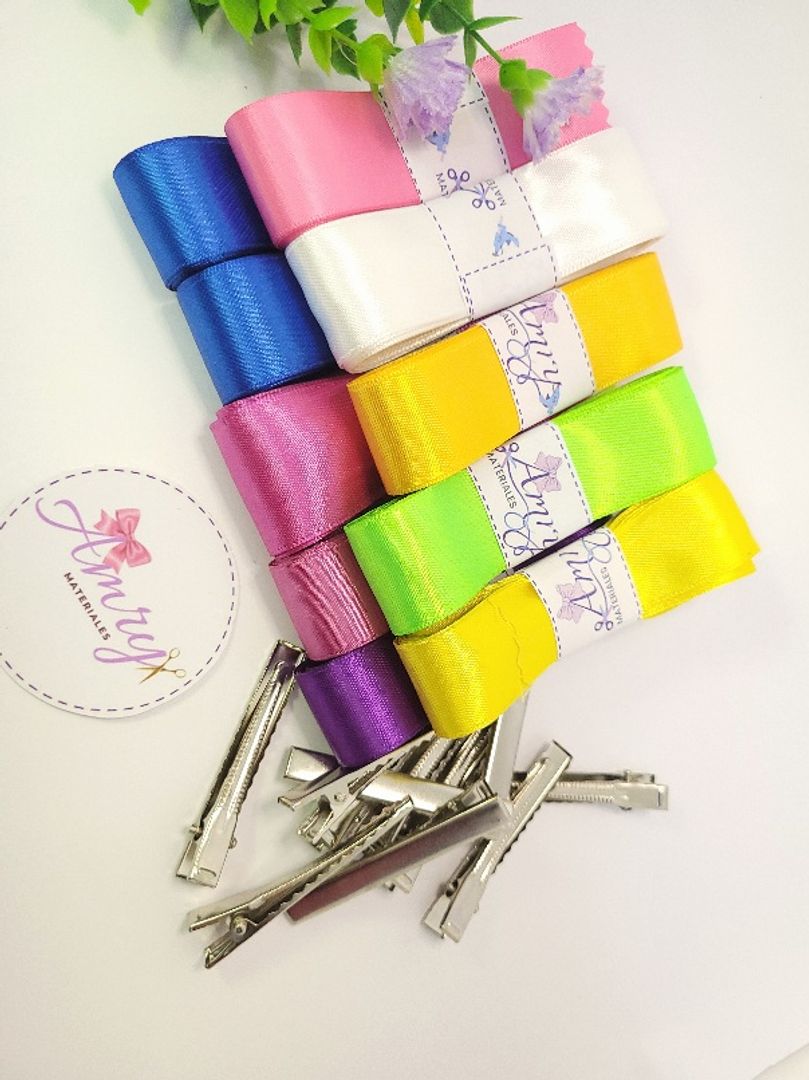 Kit 20mts Satin 2.5cm Surtidas 