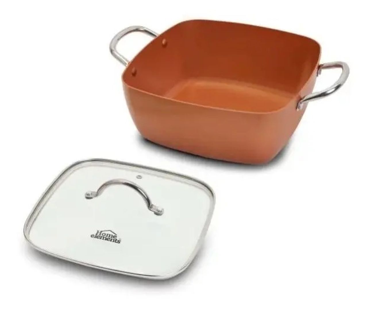 OLLA COPPER HOME ELEMENTS MULTIUSOS CUADRADA 24 CM
