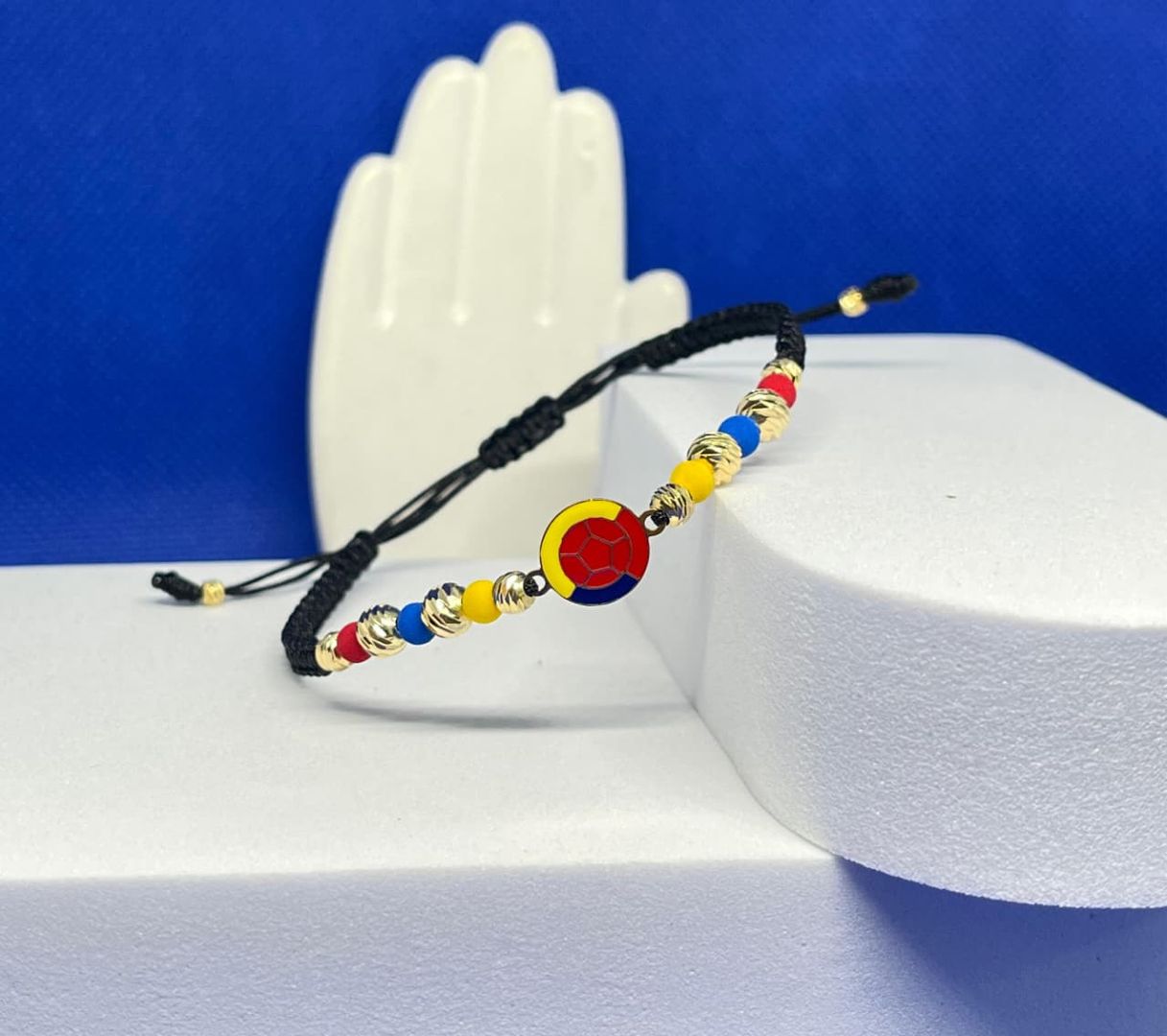 Pulsera seleccion colombia balin 4mm y 5mm italy