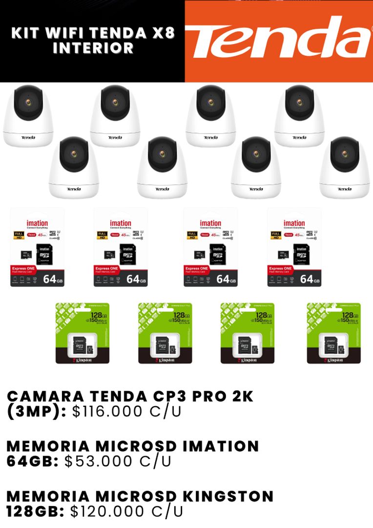 KIT WIFI TENDA X8 INTERIOR