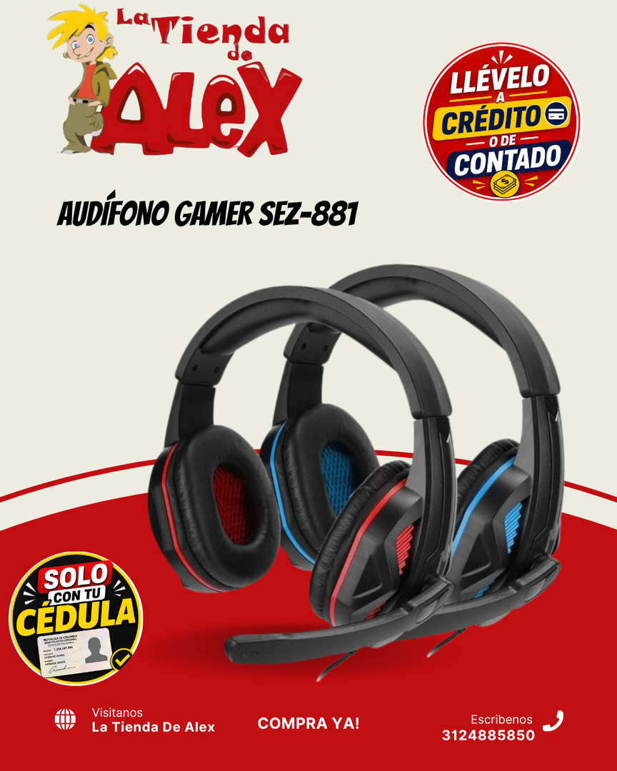 AUDÍFONO GAMER SEZ-881