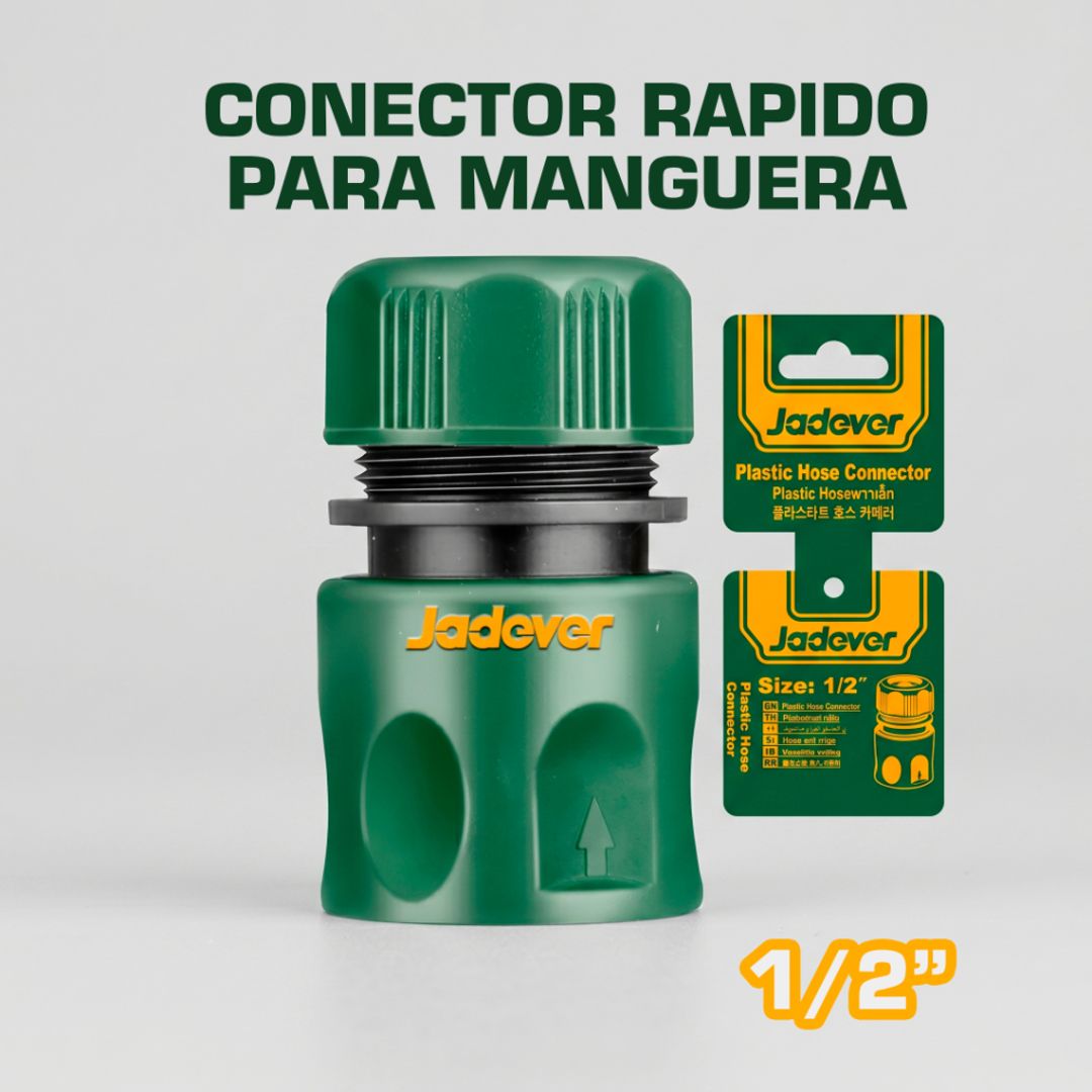 CONECTOR RAPIDO PARA MANGUERA DE 1/2"