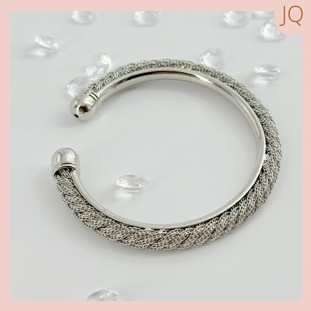 Brazalete Rodio Lazos Enmallados 