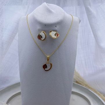 Imagen del producto Juego en bronce con baño de oro