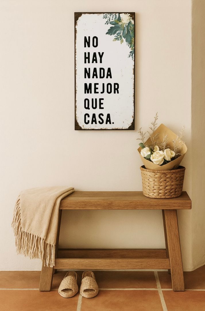 Chapa Decorativa con Frase 