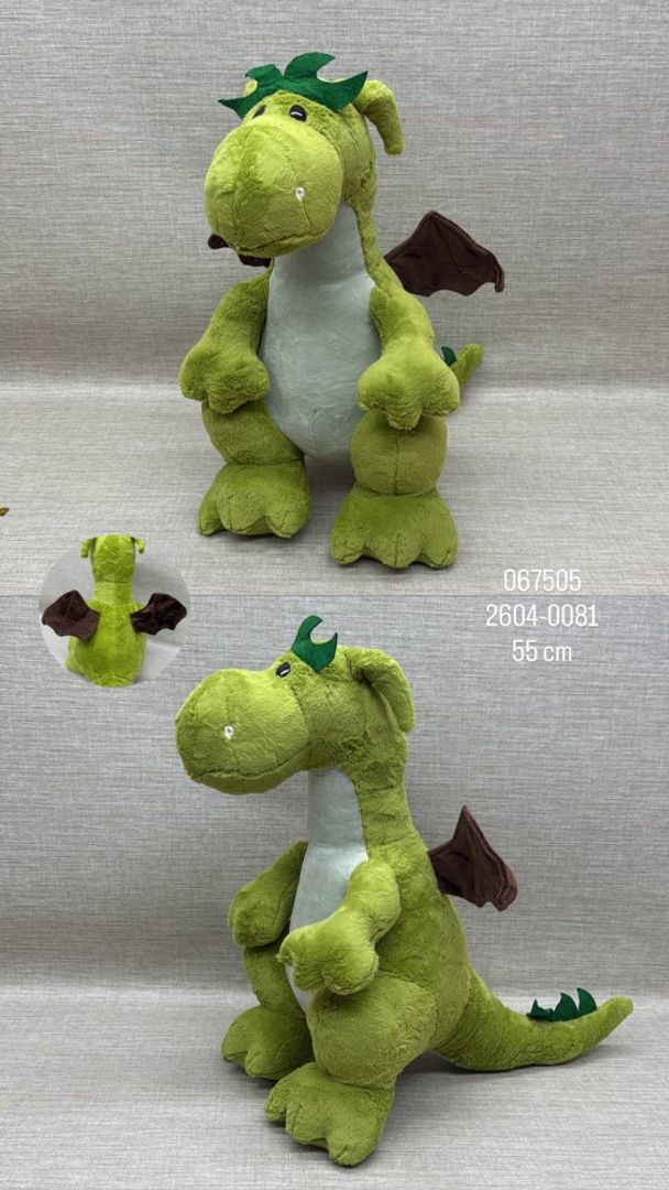 DRAGON VERDE DE 55 CM 