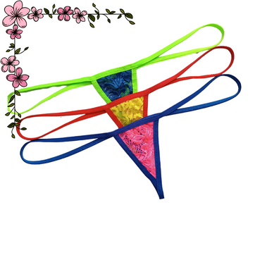 Súper micro tanga hilo en encaje  - imagen 1