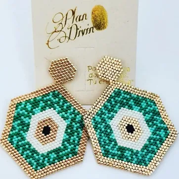 Arete Hexágono Ojo Miyuki - imagen 1