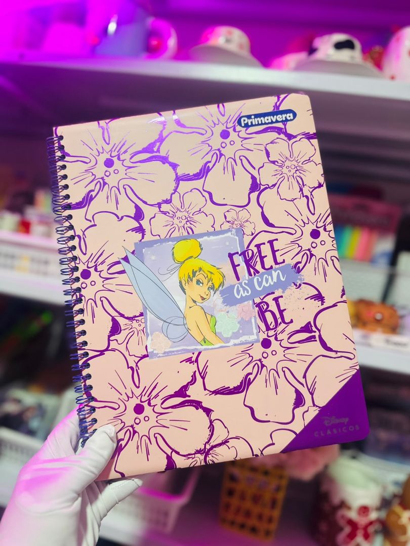 Cuaderno Argollado Grande Cuadros Hada
