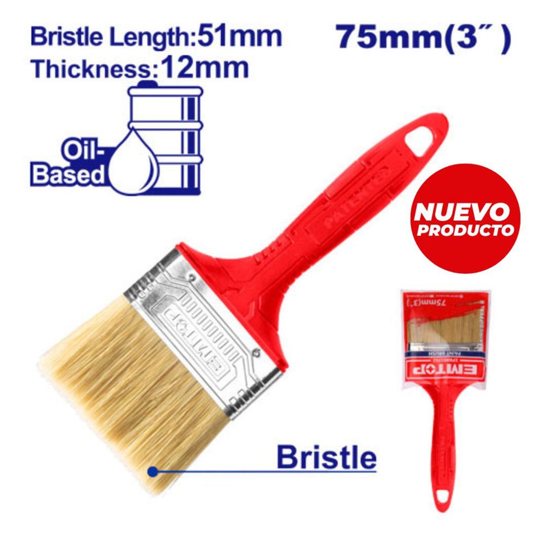EMTOP BROCHA 3" CERDA PARA BASE ACEITE SUPER EMTOP