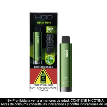 Imagen del producto Hqd Cuvie Plus 2.0 Miami Mint 9.000 Puffs