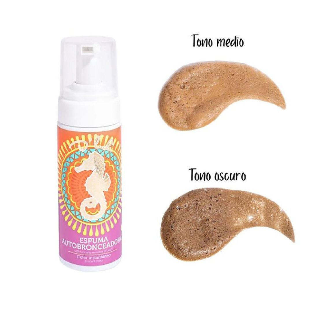 ESPUMA AUTOBRONCEADORA TONO OSCURO 150 ML D´LUCHI